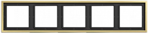 Рамка универсальная Jung LS990 metal 5-м. латунь картинка